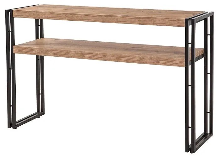 Konzolový stolík Dresua 140 cm borovice atlantic/antracitový