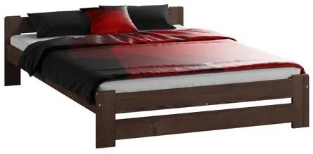 Vyvýšená masívna posteľ Euro 120x200 cm vrátane roštu Borovica