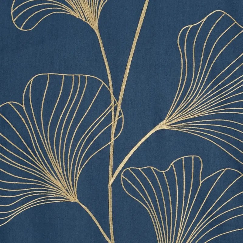 POSTEĽNÁ SÚPRAVA VÝŠIVKA2 160X200 CM, 2 KS. 70X80 CM MODRÁ NAVY