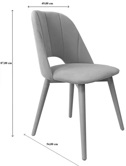 Jedálenská stolička THEO tyrkysová