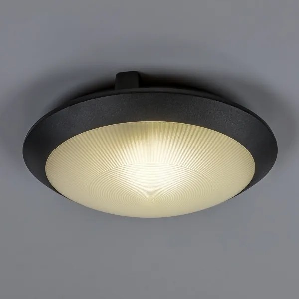 Rabalux 77235 - Vonkajšie stropné svietidlo so senzorom WELRO 1xE27/9W/230V IP65 pr.30 cm čierna