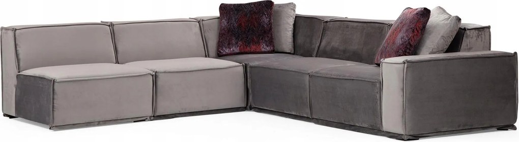 Rohová sedačka Legaletta 5 (sivá)