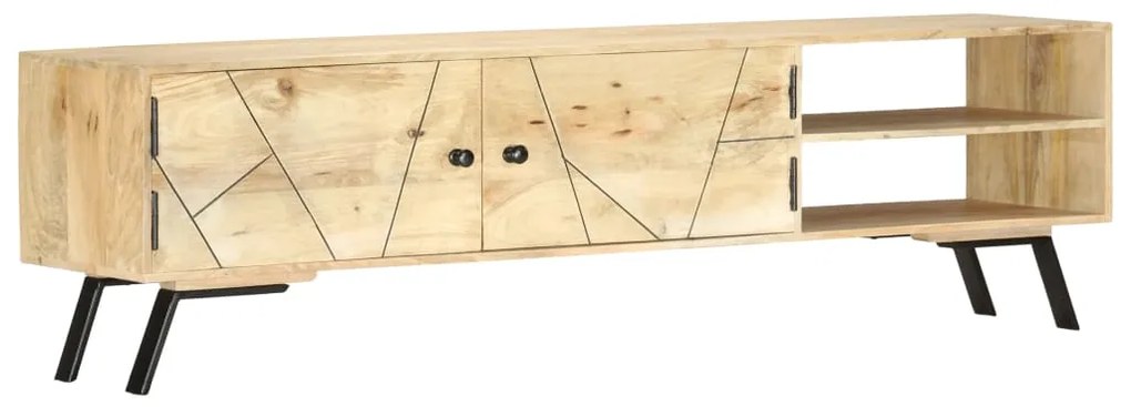 vidaXL TV skrinka 140x30x40 cm masívne mangovníkové drevo