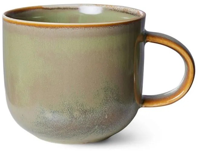 Rustikálne modrý keramický hrnček Chef - 12*9*8 cm / 320 ml