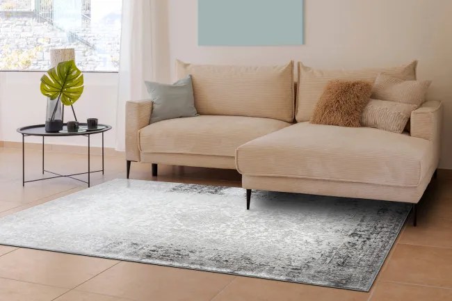 Koberec BLISS Z226AZ226 rám / ornament, krémový / sivý
