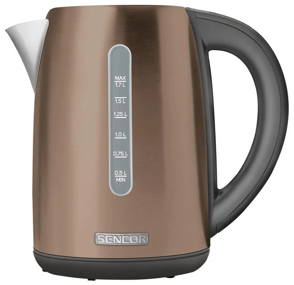 Sencor - Rýchlovarná kanvica s termoreguláciou 1,7 l 2150W/230V hnedá