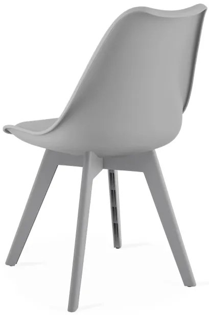 Set troch jedálenských stoličiek MARK sivý (3 ks)