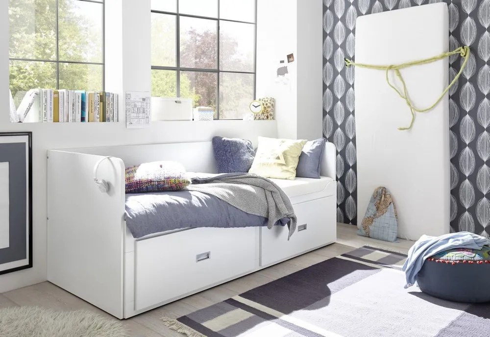 Rozkladcia posteľ so zásuvkami Bergen 80x200 cm