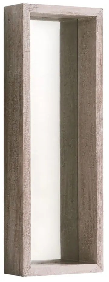 Nástenné zrkadlo z dreva paulovnie Geese Pure, 62 × 22 cm