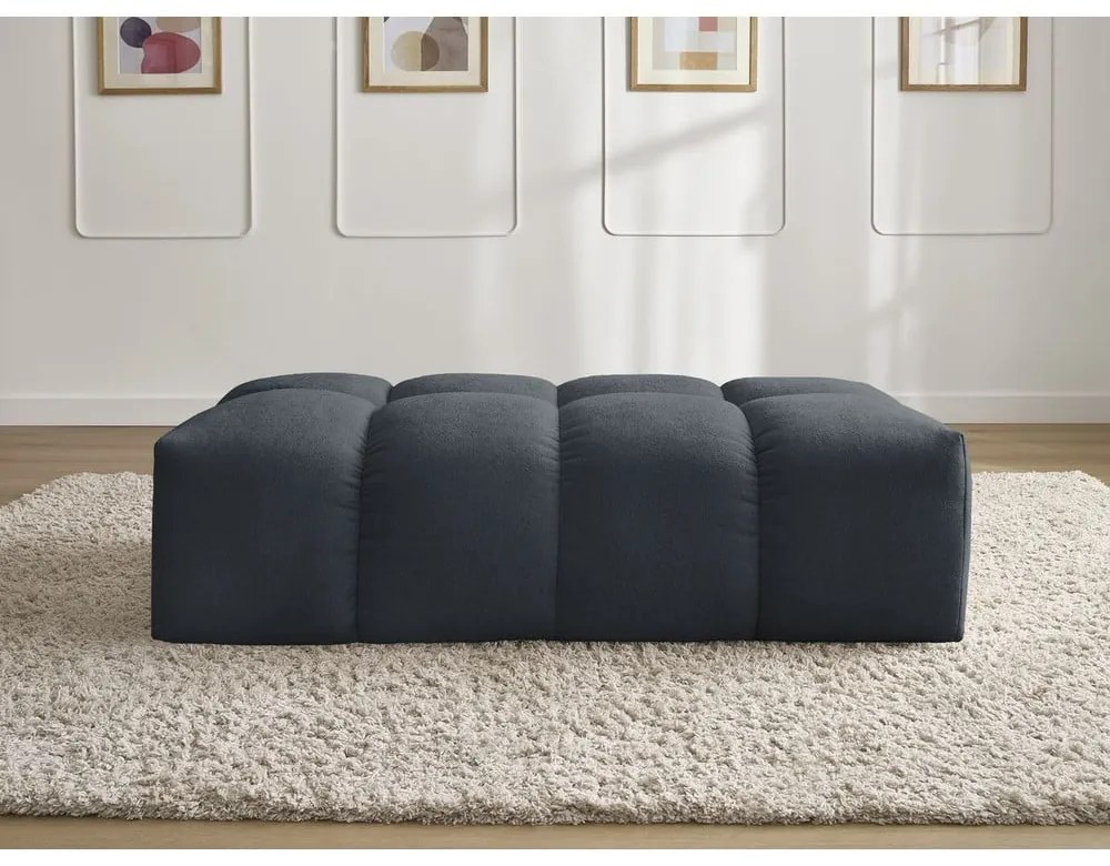 Tmavomodrá ženilková podnožka Everest – Bobochic Paris