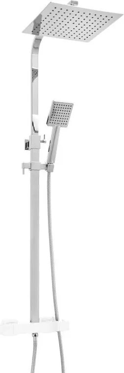 Sprchová tyč TAYLOR s ručnou a dažďovou sprchou - 25x25 cm - chrómová