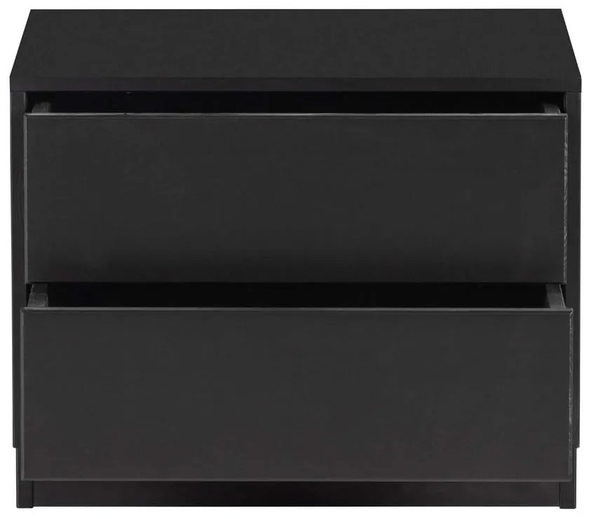 Čierny modulárny TV stolík z borovicového dreva 50x40 cm Finca – WOOOD