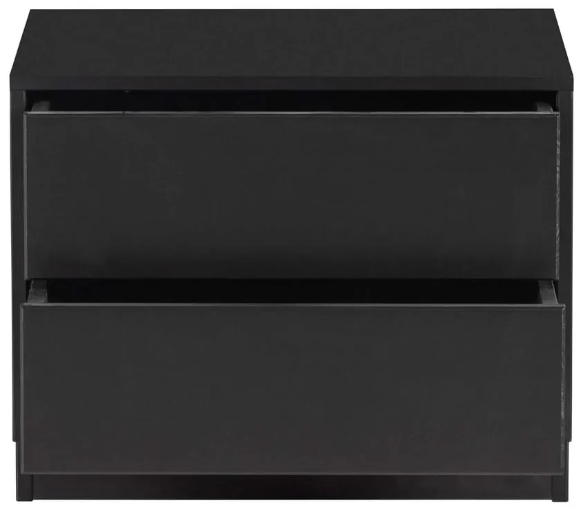 Čierny modulárny TV stolík z borovicového dreva 50x40 cm Finca – WOOOD
