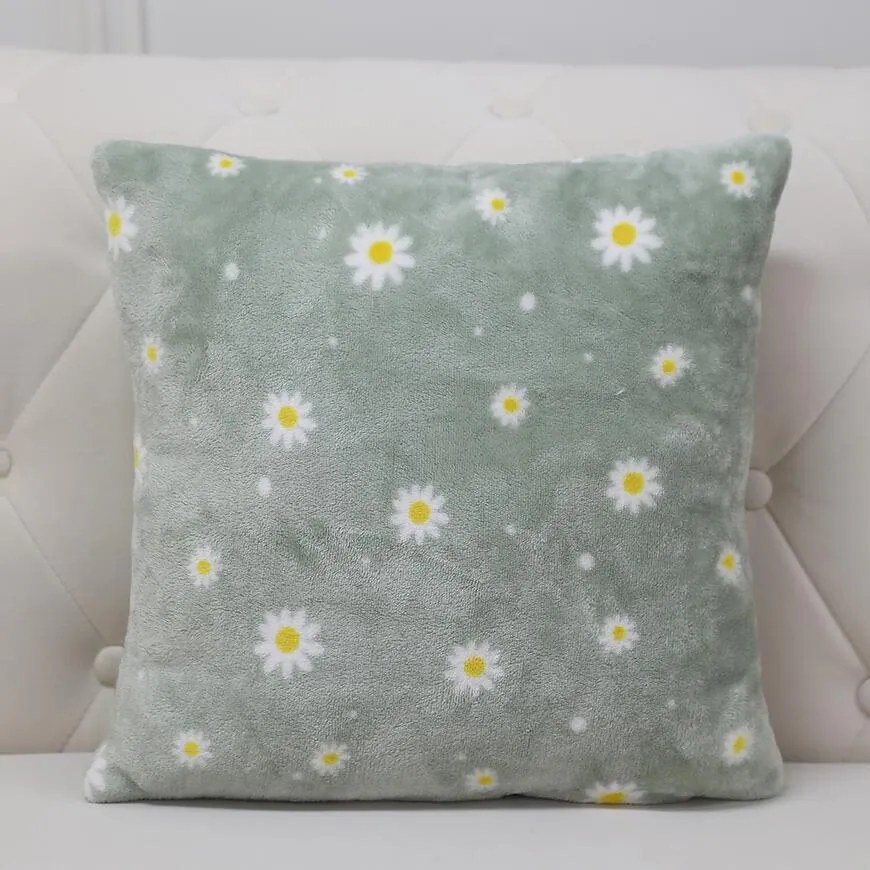 Obliečka na vankúš Margarétka 40x40 cm zelená