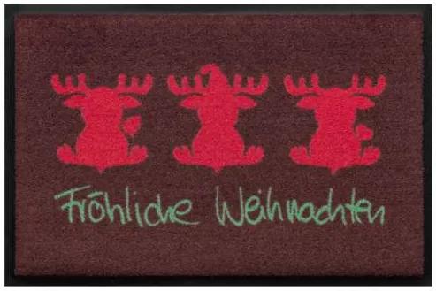 Sviatočná premium rohožka - Fröhliche Weihnachten (Vyberte veľkosť: 60*40 cm)