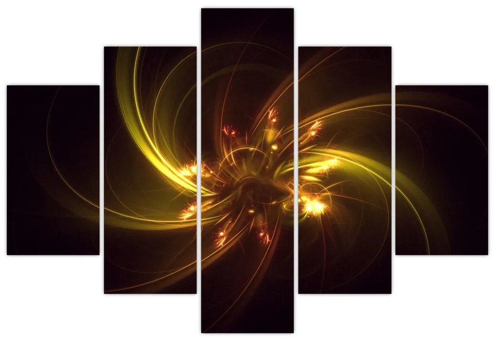 Obraz - abstrakcia vrtuľky (150x105 cm)