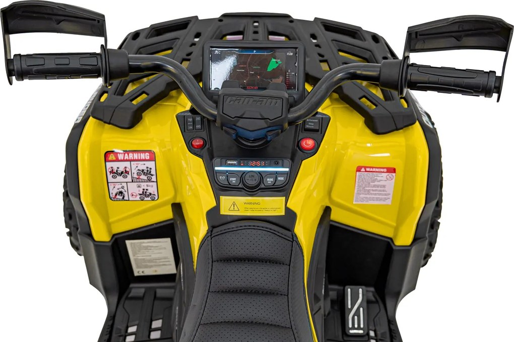 Ramiz Štvorkolka Can Am Outlander ATV s diaľkovým ovládaním žltá