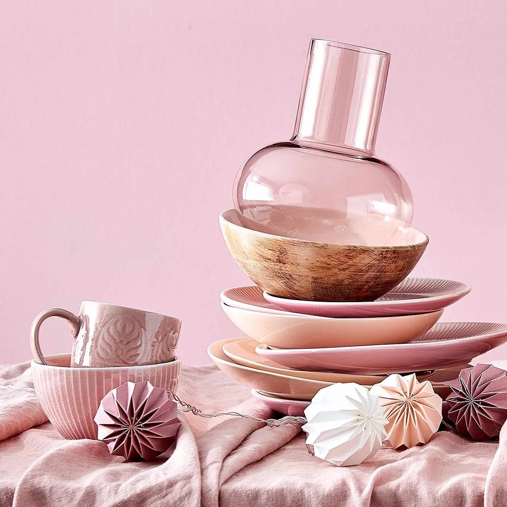 HANAMI LED Svetelná reťaz lampióny 8 svetiel - ružová