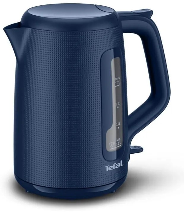 Tmavomodrá plastová rýchlovarná kanvica 1,7 l KO2M0410 – Tefal
