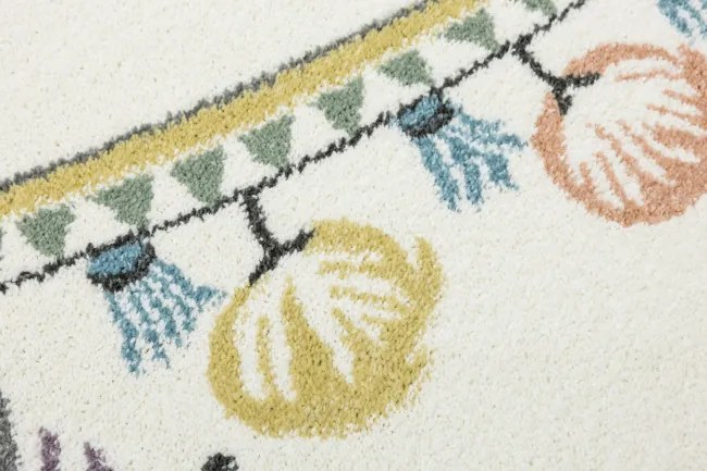Detský koberec Lima C882B Lama fialový / krémový