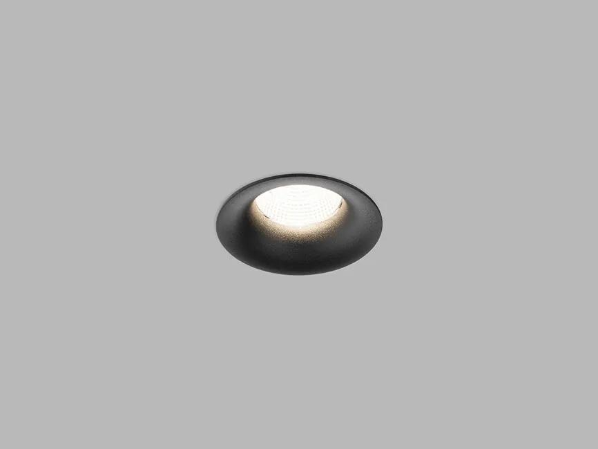 LED2 2150333D Zapustné bodové svietidlo SPOT C LED, 9W, 3000K, 735lm, 60°, IP44, čierna, DALI/PUSH