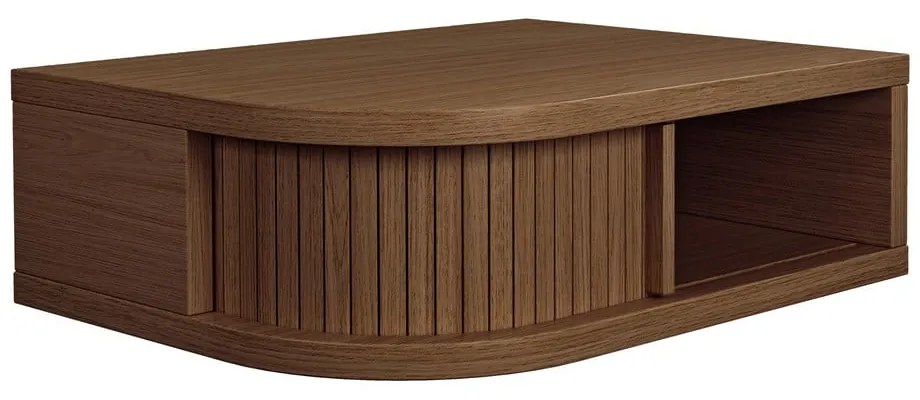 Hnedý nočný stolík v dekore orecha Farsta – Woodman