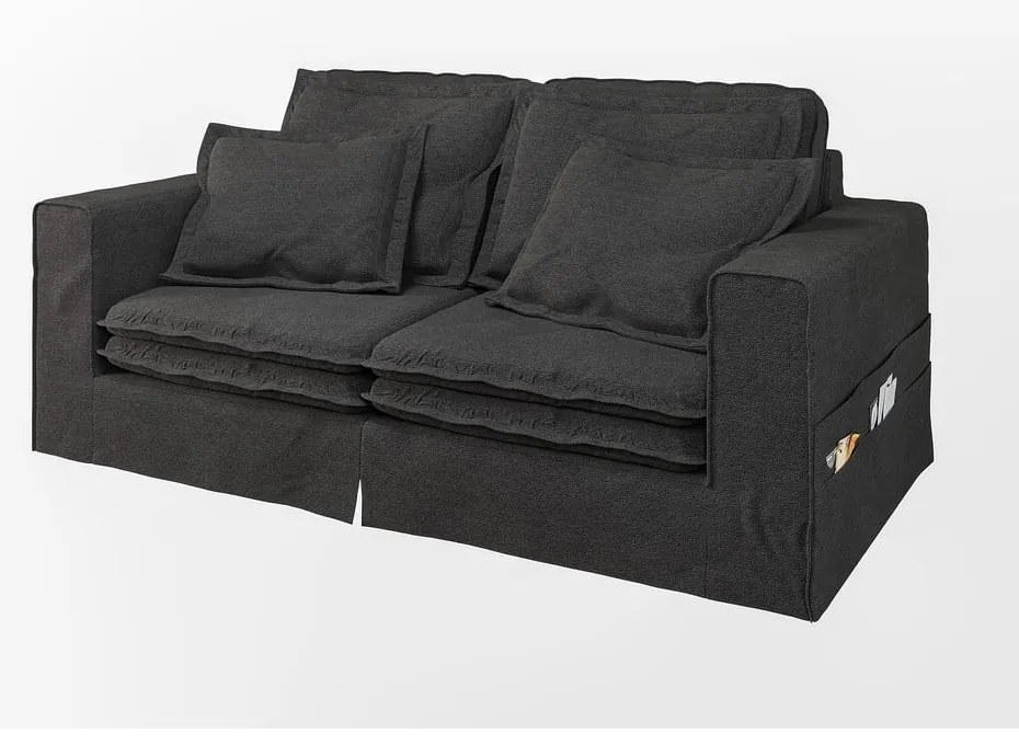 Čierna pohovka 196 cm Nora – Ropez