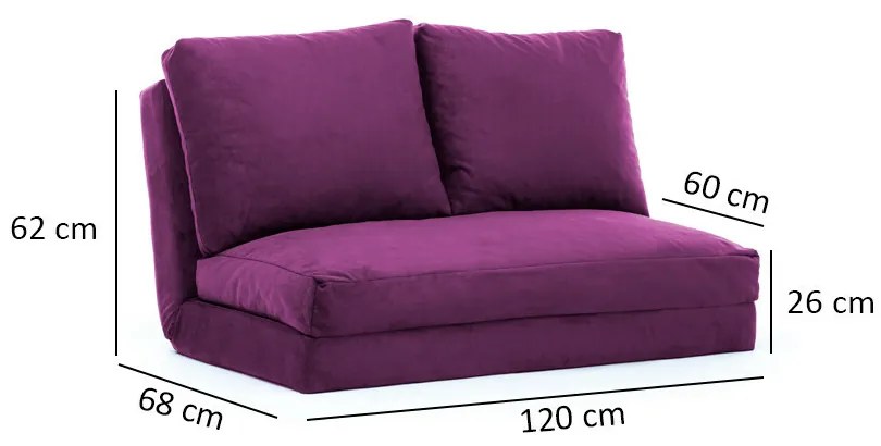 Rozkladacia pohovka Taida Purple