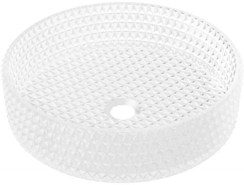 Mexen Aura sklenené umývadlo na dosku 39 x 39 cm, matné sklo - 24013930