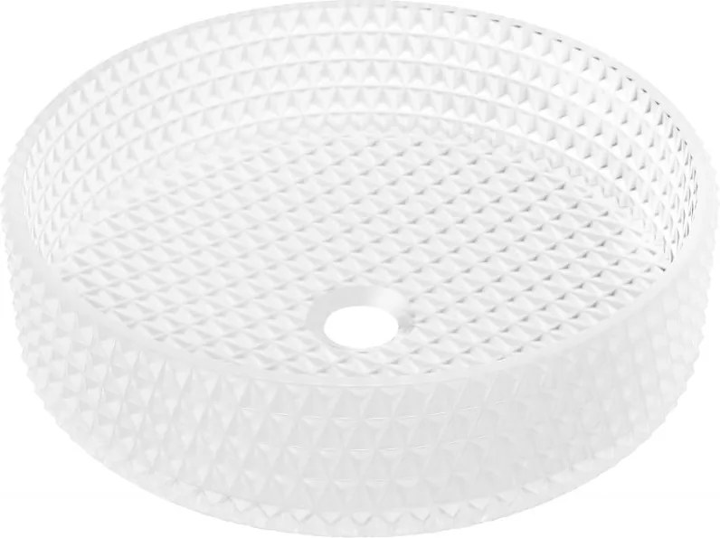 Mexen Aura sklenené umývadlo na dosku 39 x 39 cm, matné sklo - 24013930