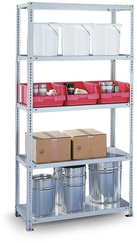 META Policový regál FIX, 330 kg, 2000 x 1000 x 500 mm, prídavný regál