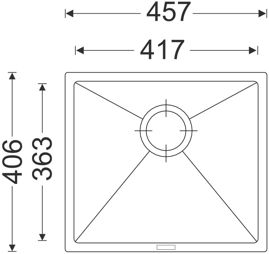 Granitový drez Sinks Frame 457 Sahara