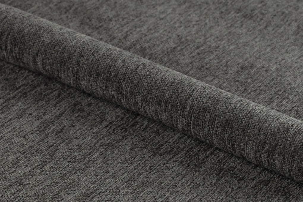 FIORA Tmavosivé (tkanina Apia 458)/čierny rám - MODERNÁ ČALÚNENÁ STOLIČKA DO OBÝVAČKY/ JEDÁLNE LOFT