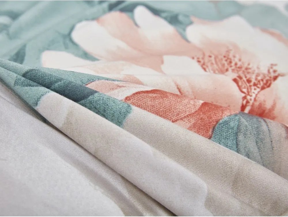 Tyrkysové 3-dielne obliečky na jednolôžko z mikrosaténu 140x200 cm Selma – My House