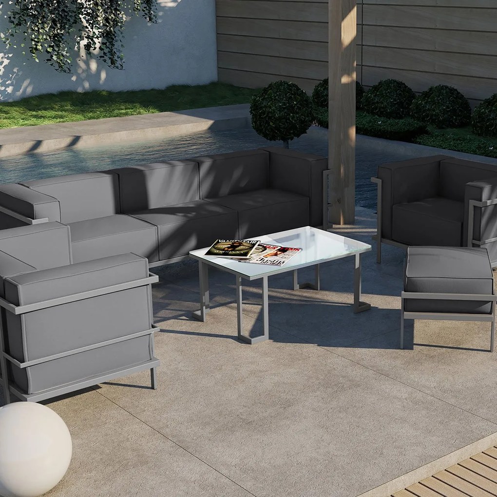 Záhradná pohovka Cannes trojmiestna 70 × 230 × 70 cm CALME JARDIN