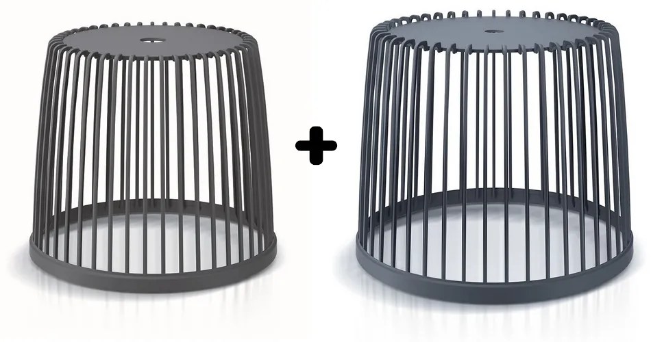 Set 2 univerzálnych košov, 35 + 50 l, antracit
