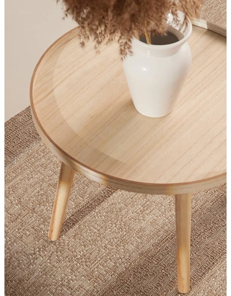 Vnútorný a vonkajší behúň v béžovej a slonovinovej farbe 80x250 cm Duet Kona – NORTHRUGS