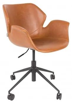 Kancelářská židle NIKKI ALL BROWN Zuiver 1300005