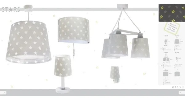 Dalber D-81211E - Detská lampička STARS 1xE14/40W/230V