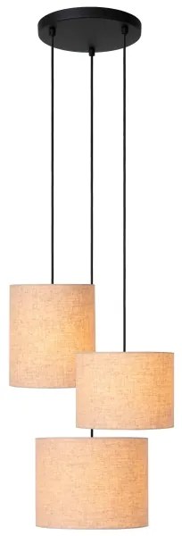 Lucide 45409/13/38 - Luster na lanku MAYA 3xE27/40W/230V krémová
