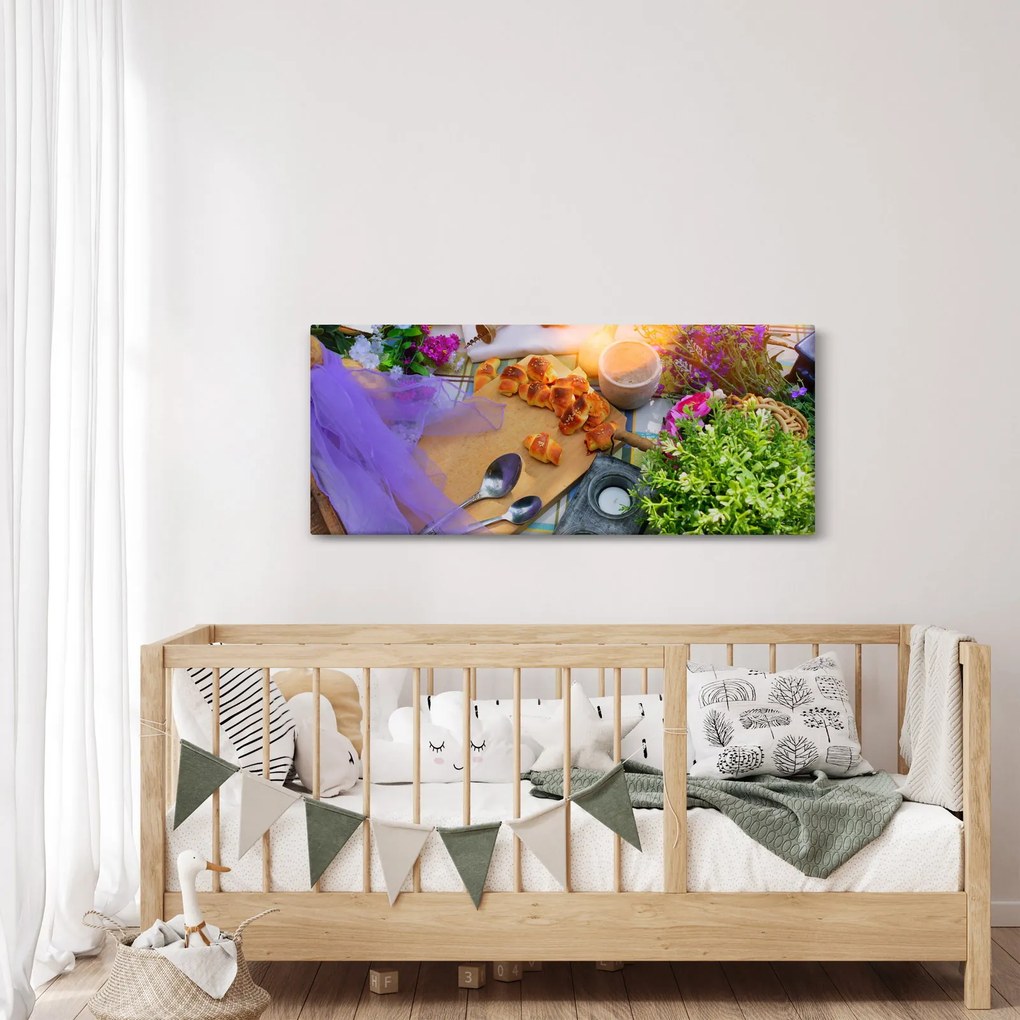 Obraz - letný piknik (120x50 cm)