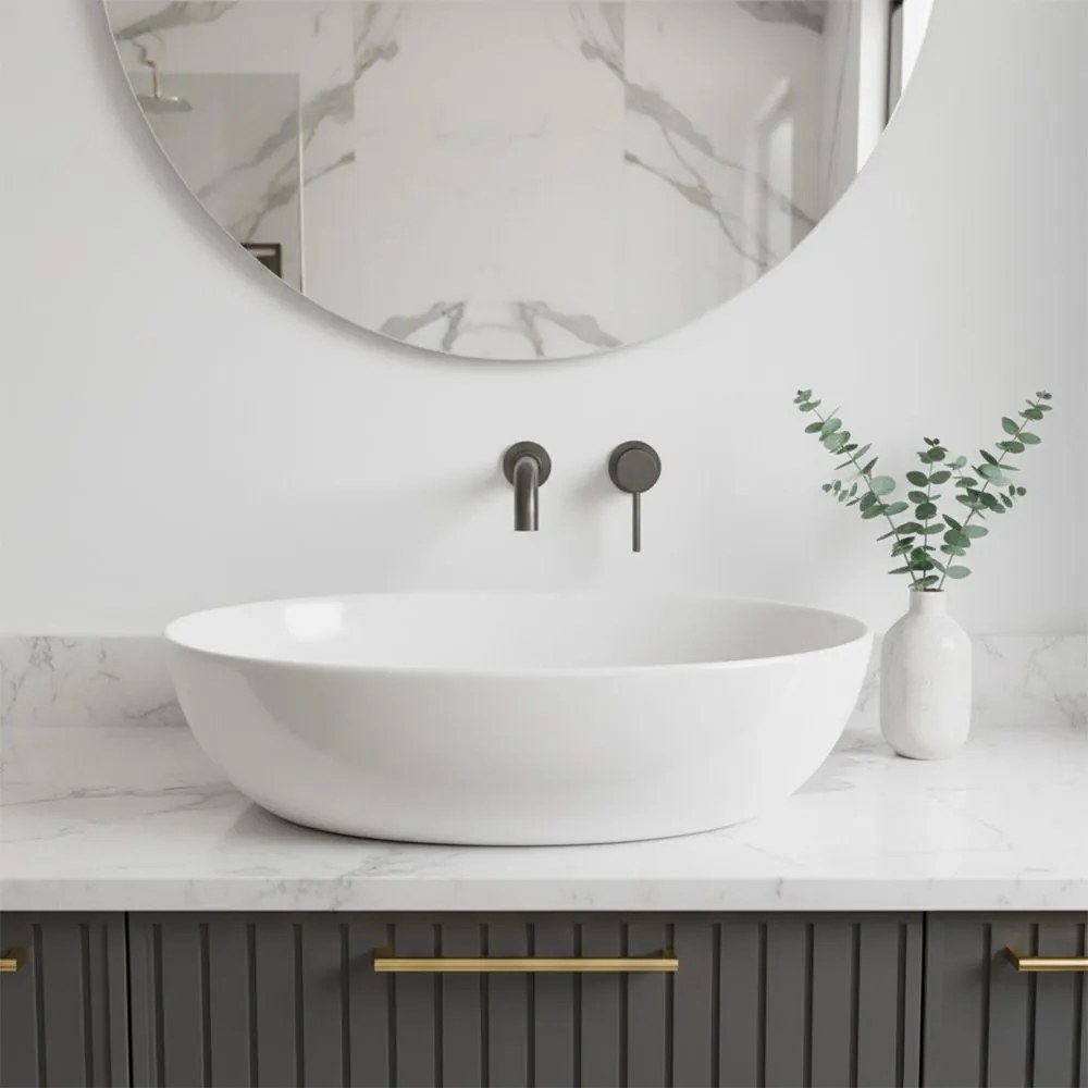 Rea Lungo Long, podomietková umývadlová batéria + BOX, grafitová matná, REA-B6390