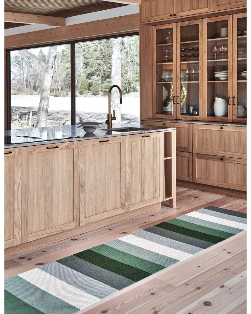 Zeleno-krémový vnútorný a vonkajší behúň 70x200 cm Molly Woods – Pappelina