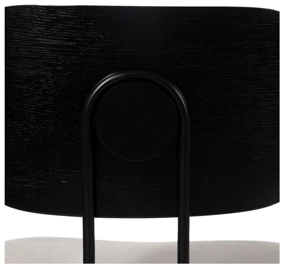 Bielo-čierne jedálenské stoličky v súprave 4 ks Cleo – Ixia