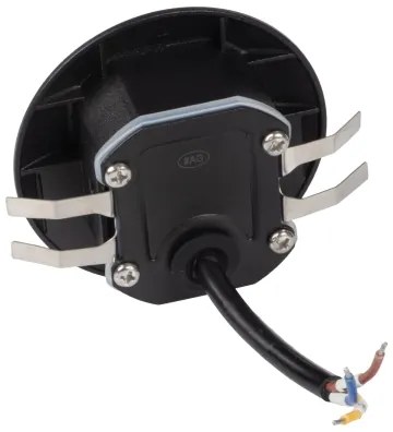 Kanlux 39136 - LED schodové svietidlo EXIN so senzorom, 2,5 W/230 V, 4000 K, IP65, čierne, guľaté