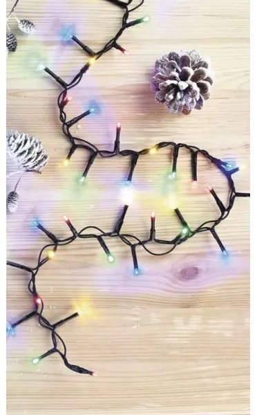 LED Vianočná vonkajšia reťaz 600xLED/17m IP44 multicolor