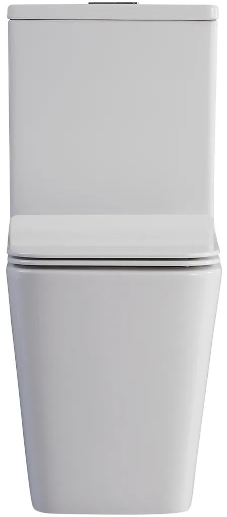 CERANO - WC kombi Bruno, Rimless + UF sedátko - biela lesklá, CER-CER-538765