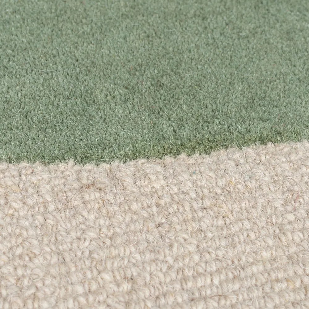 Zelený ručne tkaný vlnený koberec 120x170 cm Glow Green &amp; Blue – Flair Rugs