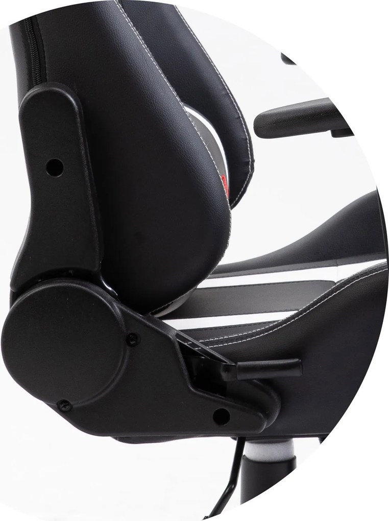 Herné kreslo F4G FG33 čierne/biele