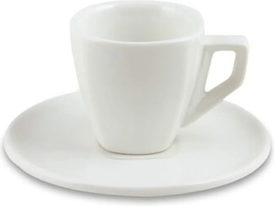 Home Elements Coffee Šálka s podšálkou, 60 ml, sada 6 kusov